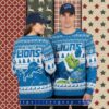 Detroit Lions Grinch Hand Light Blue Best Christmas Ugly Sweater