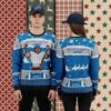 Detroit Lions Grinch Hand Light Blue Best Christmas Ugly Sweater