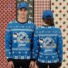 Reindeer Snowman Denver Broncos Orange Christmas Ugly Sweater