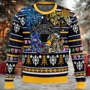 Digimon Ugly Christmas Sweater