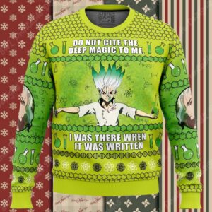 Do Not Cite The Deep Magic To Me Dr. Stone Ugly Christmas Sweater