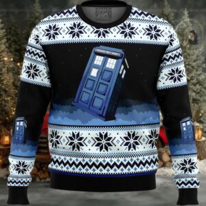 Doctor Who Tardis Ugly Christmas Sweater