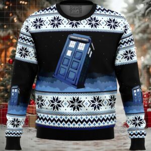 Doctor Who Tardis Ugly Christmas Sweater