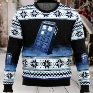 Doctor Who Tardis Ugly Christmas Sweater