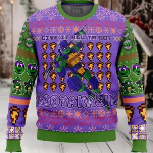 Donatello Rise of the Teenage Mutant Ninja Turtles Ugly Christmas Sweater