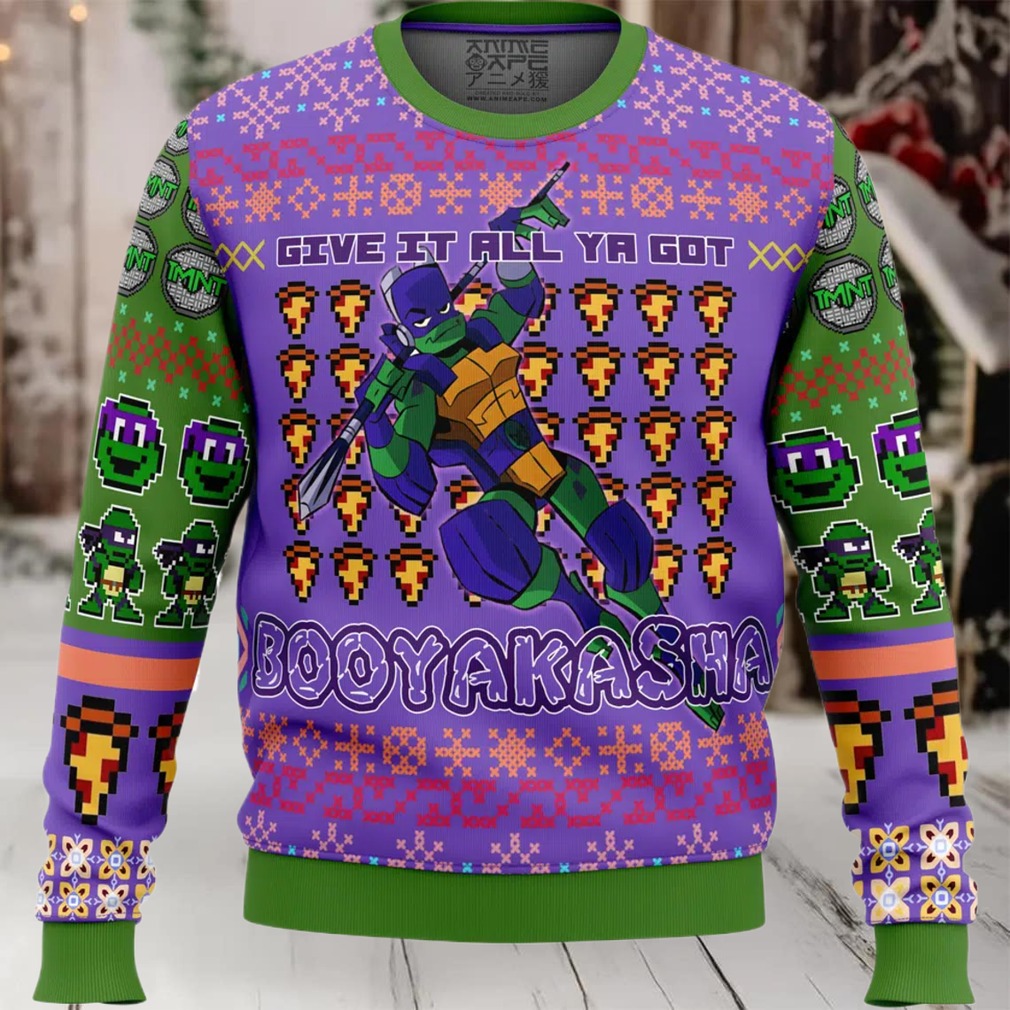 Donatello Rise of the Teenage Mutant Ninja Turtles Ugly Christmas Sweater Donatello Rise of the Teenage Mutant Ninja Turtles Ugly Christmas Sweater