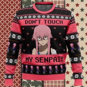 Don't Touch My Senpai!! The Future Diary Ugly Christmas Sweater