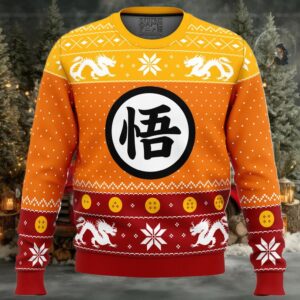 Dragon Ball Z Goku Christmas Ugly Christmas Sweater