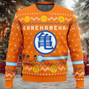 Dragon Ball Z Kamehameha Ugly Christmas Sweater