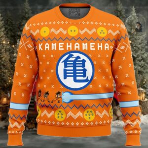 Dragon Ball Z Kamehameha Ugly Christmas Sweater