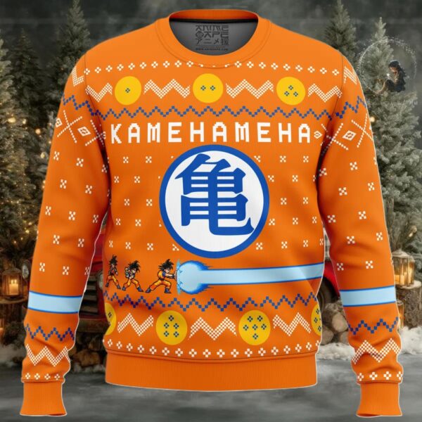 Dragon Ball Z Kamehameha Ugly Christmas Sweater