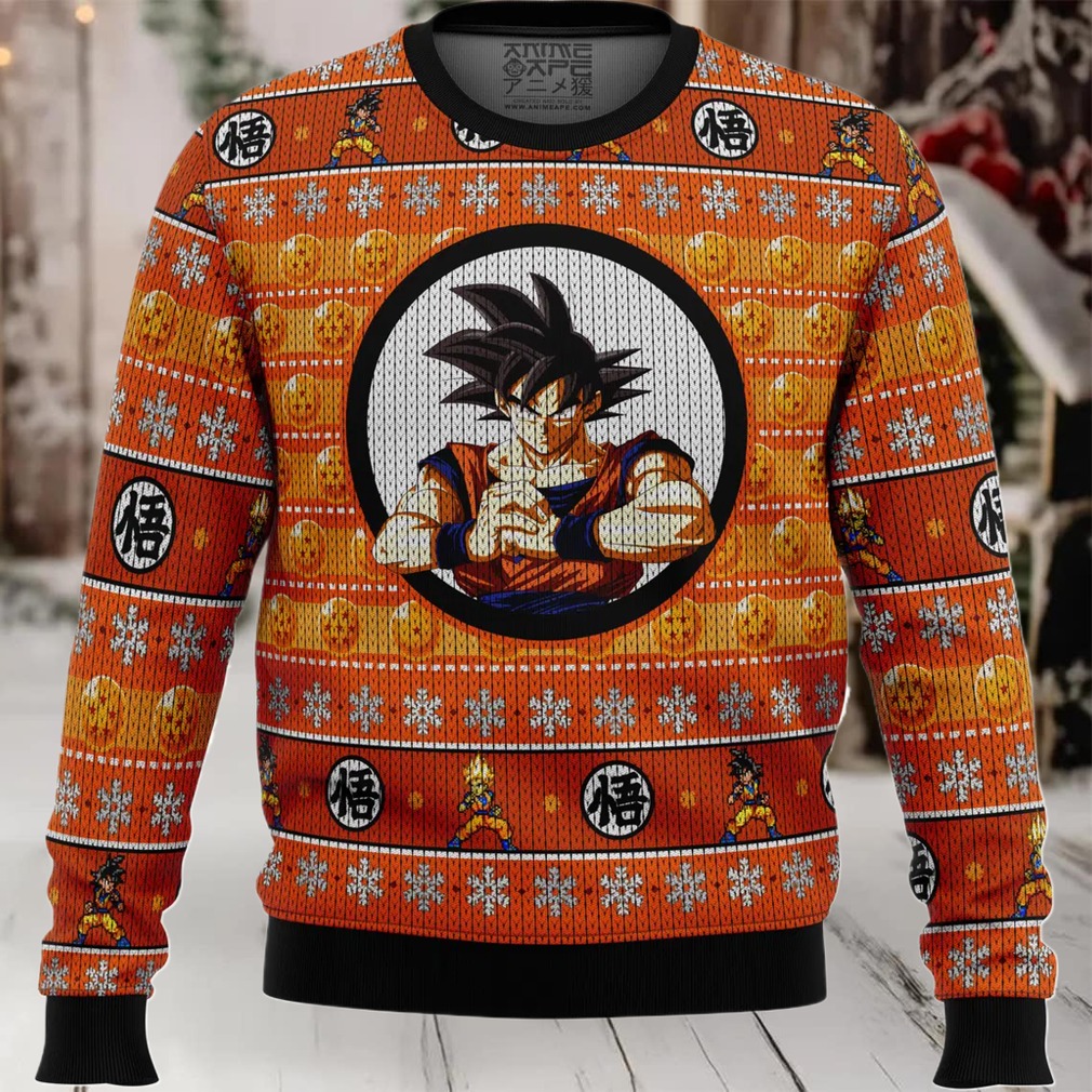 Dragon Ball Z Son Goku Ugly Christmas Sweater Dragon Ball Z Son Goku Ugly Christmas Sweater