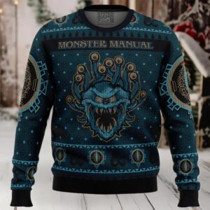 Dungeons & Dragons Monster Manual Ugly Christmas Sweater