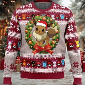 Eevee Christmas Pokemon Ugly Christmas Sweater