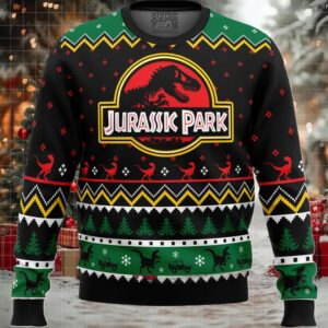 Ethics of Cloning Jurassic Park Ugly Christmas Sweater