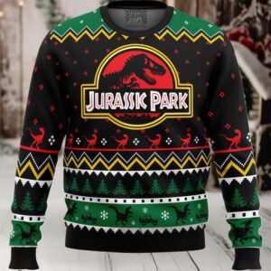 Ethics of Cloning Jurassic Park Ugly Christmas Sweater