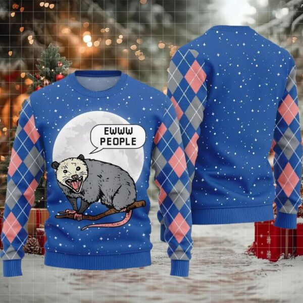Ew People Possum Ugly Sweater Christmas