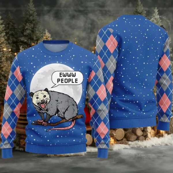 Ew People Possum Ugly Sweater Christmas