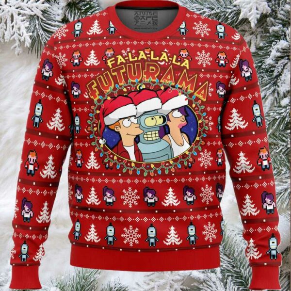 Fa La La La Futurama Ugly Christmas Sweater