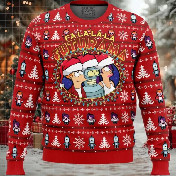 Fa La La La Futurama Ugly Christmas Sweater
