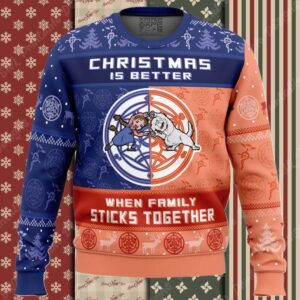 Family Together Chimera mas FMA Ugly Christmas Sweater