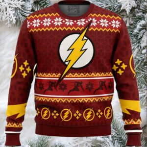 Fast Christmas The Flash DC Comics Ugly Christmas Sweater