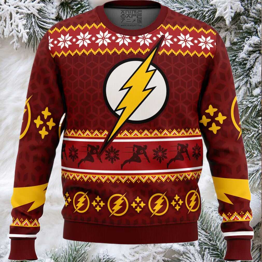 Fast Christmas The Flash DC Comics Ugly Christmas Sweater