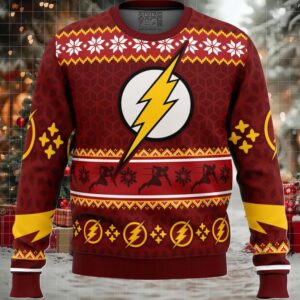 Fast Christmas The Flash DC Comics Ugly Christmas Sweater