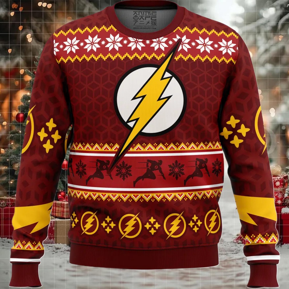 Fast Christmas The Flash DC Comics Ugly Christmas Sweater