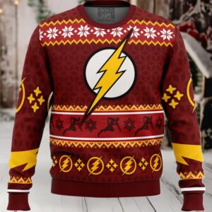 Fast Christmas The Flash DC Comics Ugly Christmas Sweater