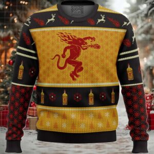 Fireball Cinnamon Whisky Ugly Christmas Sweater