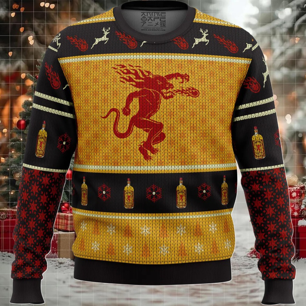 Fireball Cinnamon Whisky Ugly Christmas Sweater