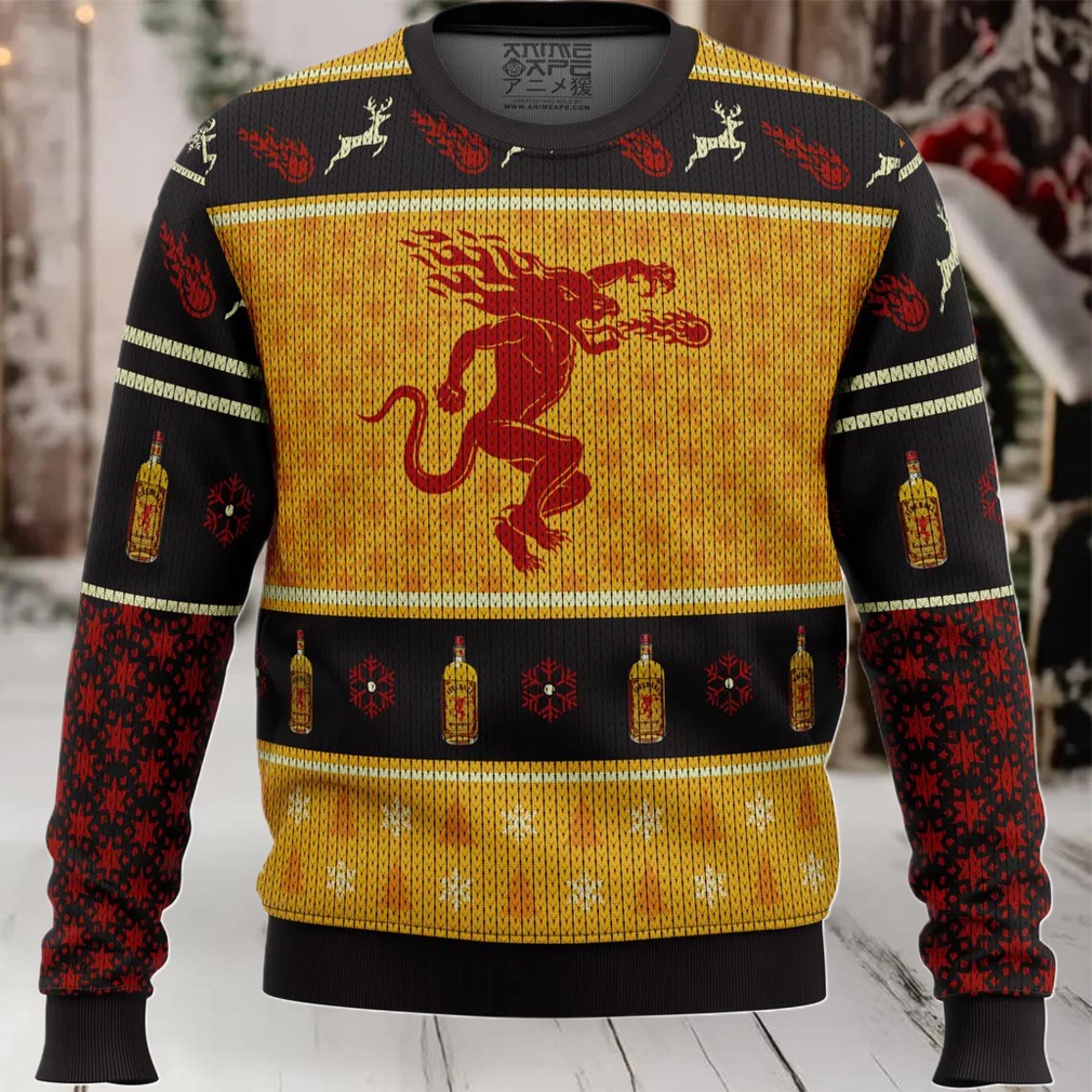 Fireball Cinnamon Whisky Ugly Christmas Sweater Fireball Cinnamon Whisky Ugly Christmas Sweater