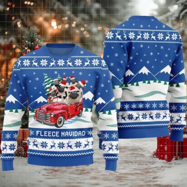 Fleece Navidad Ugly Sweater 2025 Christmas