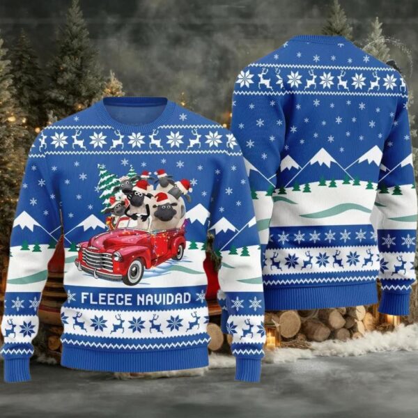 Fleece Navidad Ugly Sweater 2025 Christmas