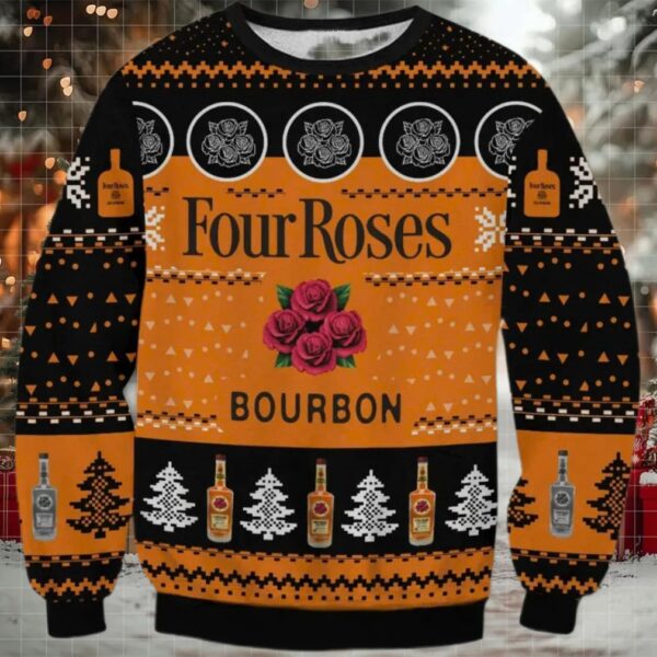 Four Roses Bourbon Christmas Ugly Sweater