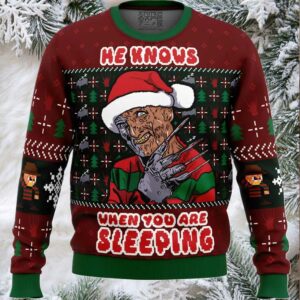 Fred Claws Christmas Freddy Krueger Ugly Christmas Sweater