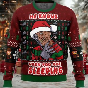 Fred Claws Christmas Freddy Krueger Ugly Christmas Sweater