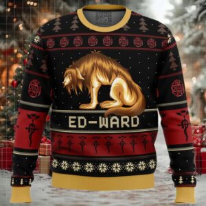 Fullmetal Alchemist Chimera Nina Tucker Ed ward Ugly Christmas Sweater