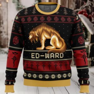 Fullmetal Alchemist Chimera Nina Tucker Ed ward Ugly Christmas Sweater
