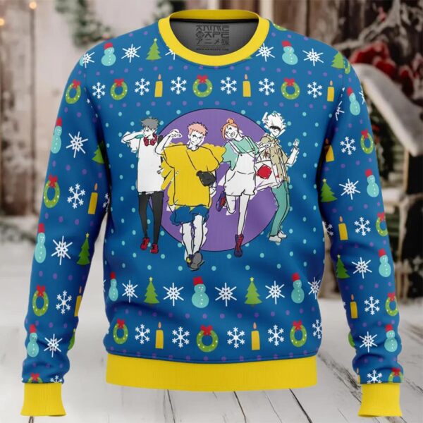 Fun Walk Jujutsu Kaisen Ugly Christmas Sweater