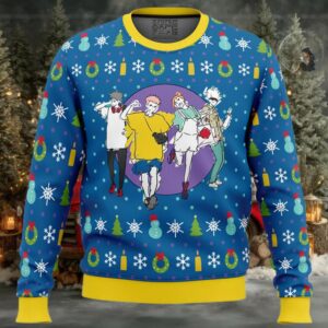 Fun Walk Jujutsu Kaisen Ugly Christmas Sweater