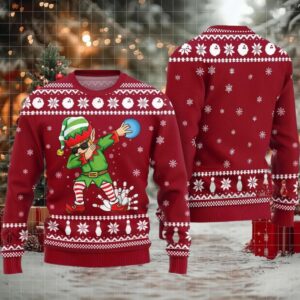 Funny Bowling Ugly Sweater 2025 Christmas
