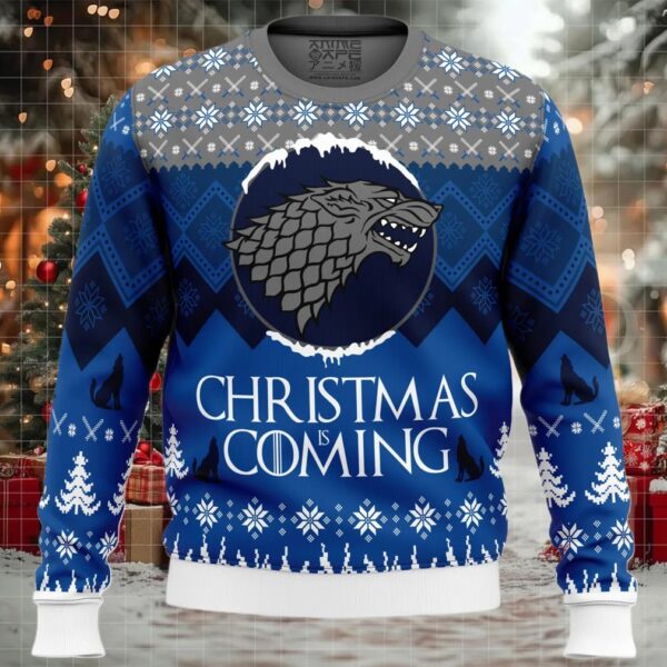 Game of Thrones Christmas is Coming Ugly Christmas Sweater