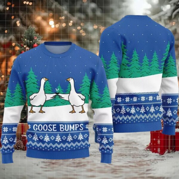Goose Bumps Ugly Sweater Christmas 2025