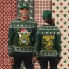 Detroit Lions Xmas Gnomes White Couples Christmas Ugly Sweater