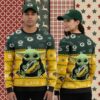Green Bay Packers Brett Favre Player Family Christmas Ugly Sweater