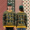 Detroit Lions Skull Blue Ladies Christmas Ugly Sweater