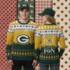 Green Bay Packers Baby Yoda Yellow Womens Christmas Ugly Sweater