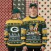 Green Bay Packers Brett Favre Player Family Christmas Ugly Sweater